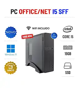 PC NOVO OFFICE/NET SSF | i5-11400F | 16GB RAM | 480GB SSD PC NOVO OFFICE/NET SSF | i5-11400F | 16GB RAM | 480GB SSD