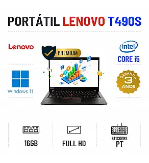 LENOVO THINKPAD T490s | 14'' FULLHD | i5-8265U | 16GB RAM | 240GB SSD