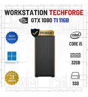 WORKSTATION TECHFORGE | i5-12400F | 32GB RAM | 960GB SSD | GTX1080Ti-11GB | OFERTA DE OFFICE 2021 WORKSTATION TECHFORGE | i5-12400F | 32GB RAM | 960GB SSD | GTX1080Ti-11GB | OFERTA DE OFFICE 2021