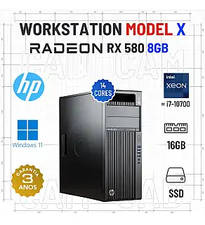 WORKSTATION MODEL X HP Z440 | XEON 14 CORES = i7-10700 | 16GB RAM | 960GB SSD | RX580-8GB | OFERTA DE OFFICE 2021 WORKSTATION MODEL X HP Z440 | XEON 14 CORES = i7-10700 | 16GB RAM | 960GB SSD | RX580-8GB | OFERTA DE OFFICE 2021