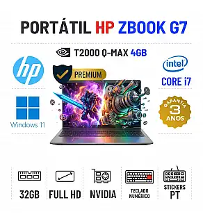 HP ZBOOK POWER G7 | 15.6" FULLHD | i7-10750H | 32GB RAM | 480GB SSD | QUADRO T2000 MAX-Q 4GB = GTX1650-4GB | TECLADO NUMÉRICO