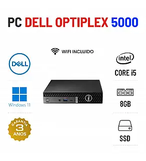 DELL OPTIPLEX 5000 MICRO/MINI | i5-12500T | 8GB RAM | 240GB SSD | OFERTA DE OFFICE