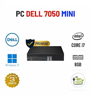 DELL 7050 MICRO/MINI | i7-7700T | 8GB RAM | SSD | OFERTA DE OFFICE 2021 DELL 7050 MICRO/MINI | i7-7700T | 8GB RAM | SSD | OFERTA DE OFFICE 2021
