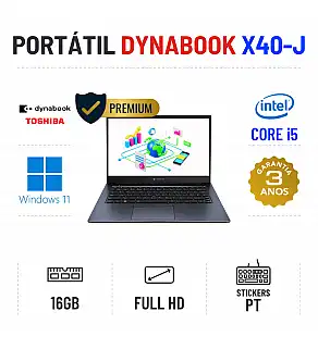 TOSHIBA / DYNABOOK PORTEGE X40-J | 14" FULLHD | i5-1135G7 | 16GB RAM | 480GB SSD