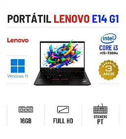 LENOVO THINKPAD E14 G1 | 14.1" FULLHD | i3-10110u = i5-7300u | 16GB RAM | 240GB SSD