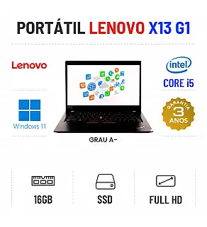 LENOVO THINKPAD X13 G1 | 13.3" FULLHD | I5-10210U | 16GB RAM | 480GB SSD