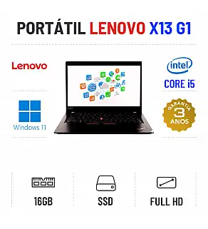 LENOVO THINKPAD X13 G1 | 13.3" FULLHD | I5-10210U | 16GB RAM | 480GB SSD