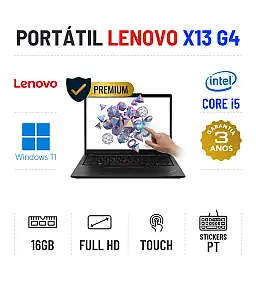 LENOVO THINKPAD X13 G4 | 13.3" TOUCH FULLHD | i5-1335u | 16GB RAM | 240GB SSD LENOVO THINKPAD X13 G4 | 13.3" TOUCH FULLHD | i5-1335u | 16GB RAM | 240GB SSD