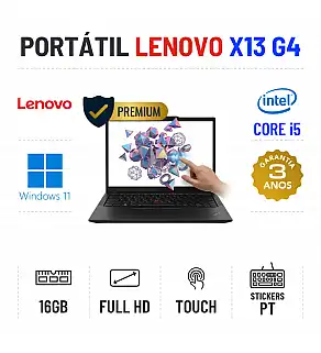LENOVO THINKPAD X13 G4 | 13.3" TOUCH FULLHD | i5-1335u | 16GB RAM | 240GB SSD LENOVO THINKPAD X13 G4 | 13.3" TOUCH FULLHD | i5-1335u | 16GB RAM | 240GB SSD